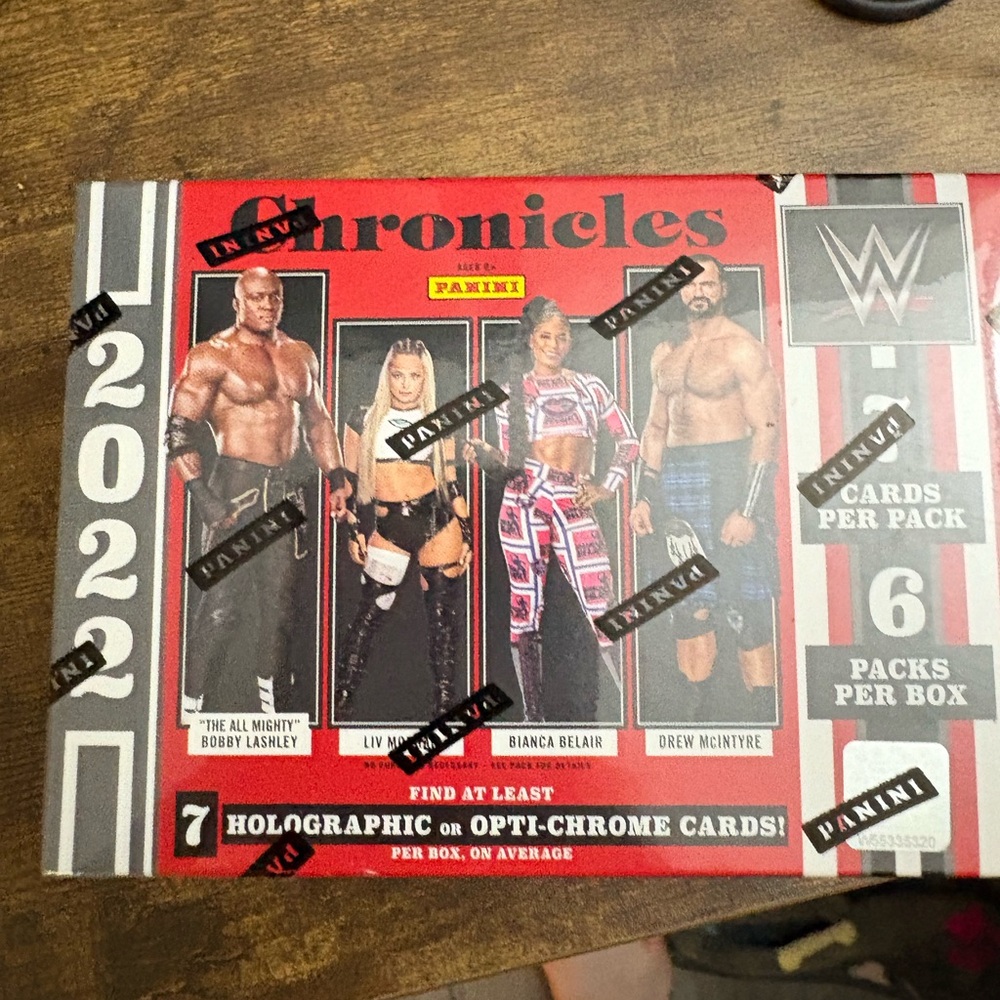 Panini Chronicles WWE Card Box - Red and Black